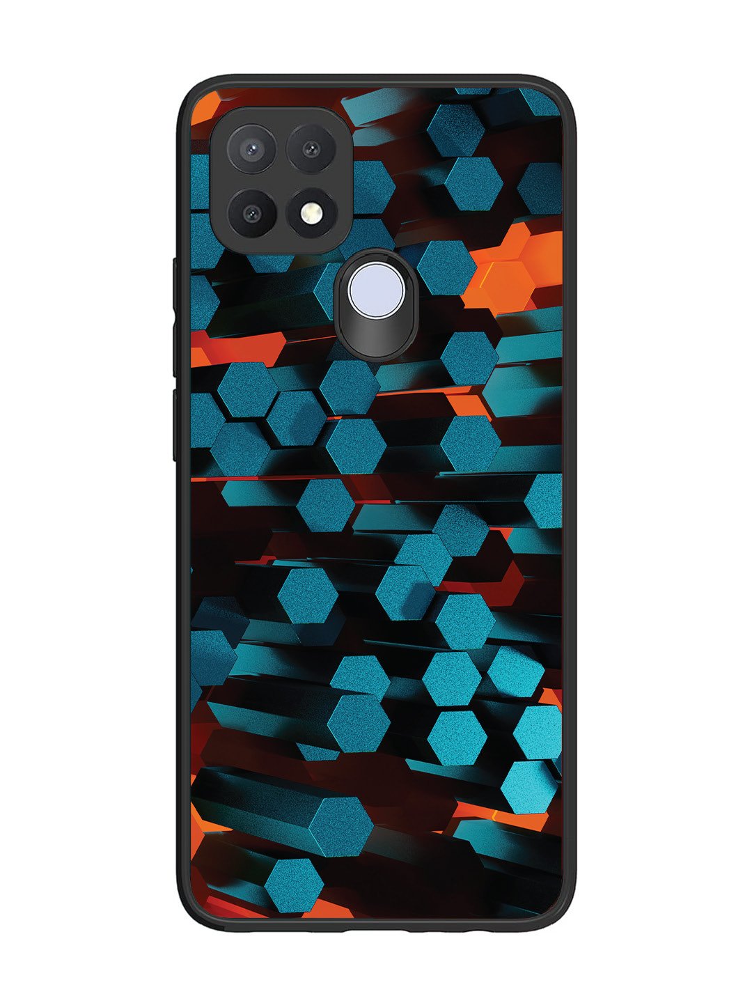 Oppo A15 Hexagon 3D Abstract
