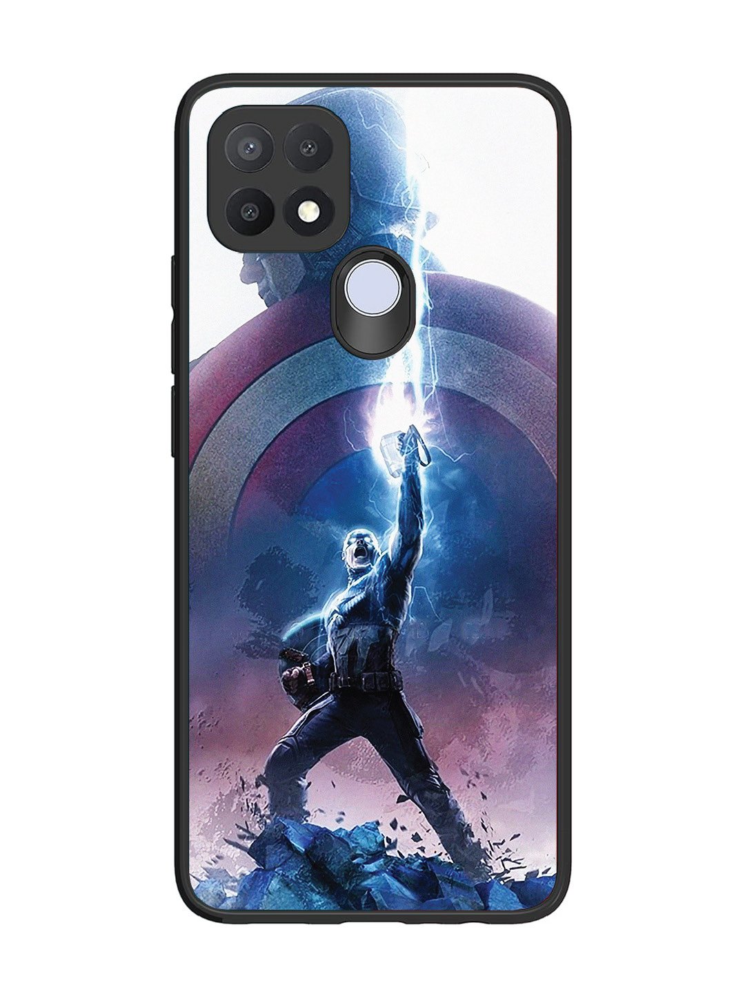 Oppo A15 captain-america-thor-hammer-lightning