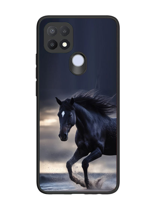 Oppo A15 black-horse-animal