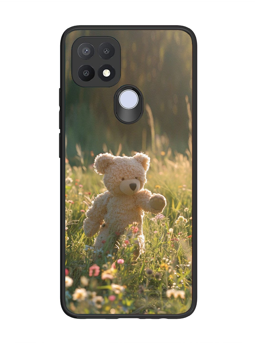 Oppo A15 Teddy Bear Outdoors