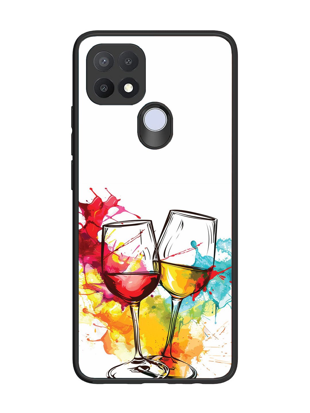 Oppo A15 Colorful wine glasses