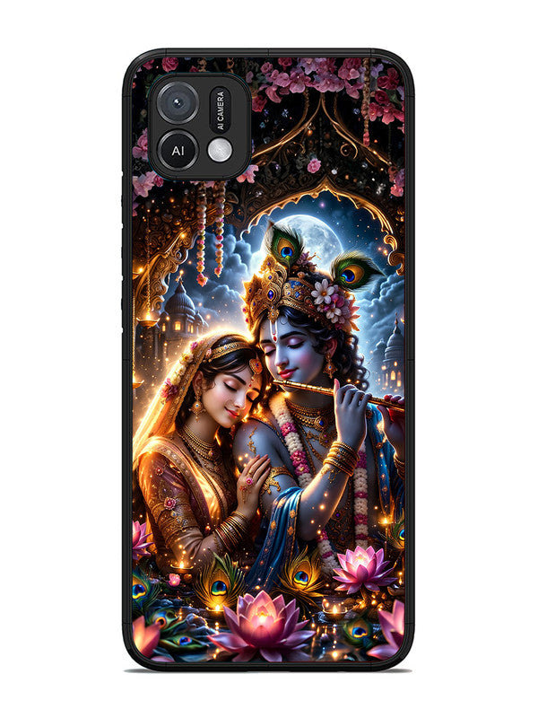 Oppo A16K | 2D Metal | Radha Krishna Enjoying Flute 2 | OP-A16K-461