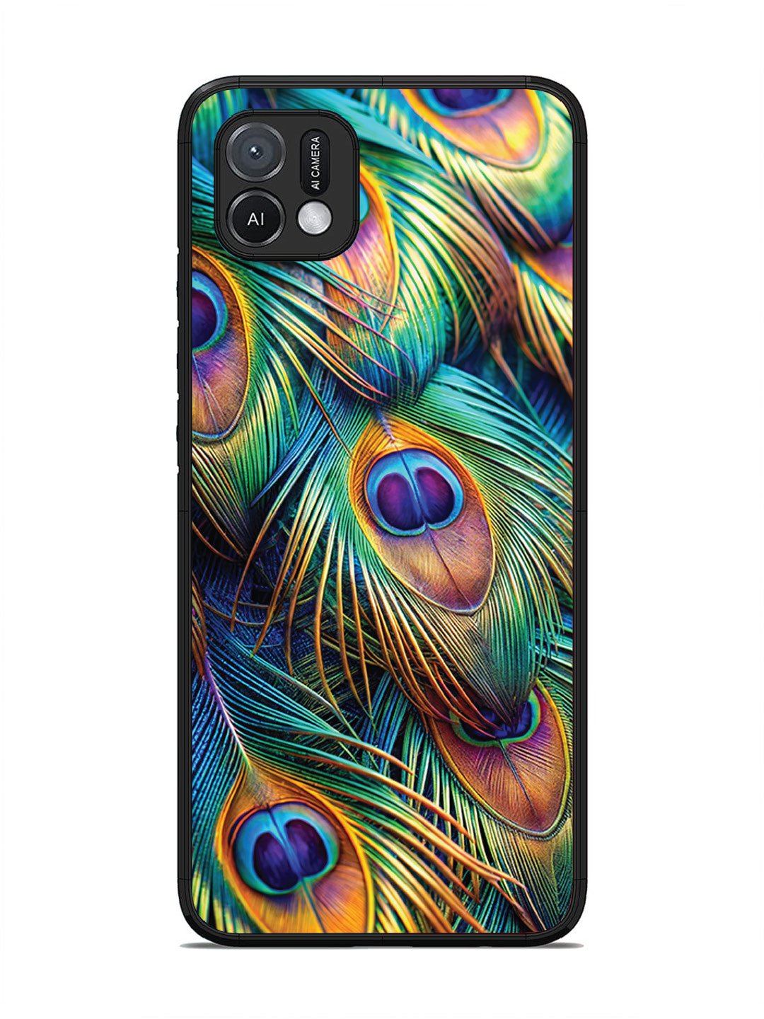 Oppo A16K peacock feather