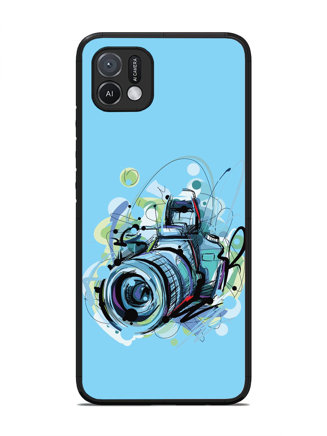 Oppo A16K Camera Blue Background