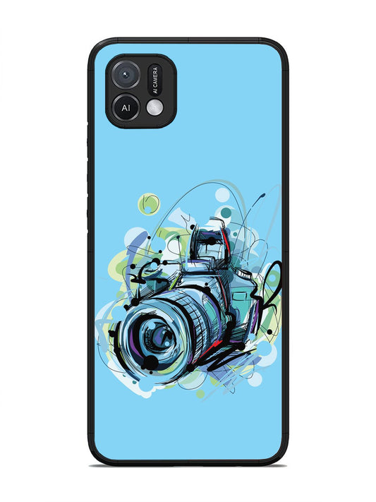 Oppo A16K Camera Blue Background