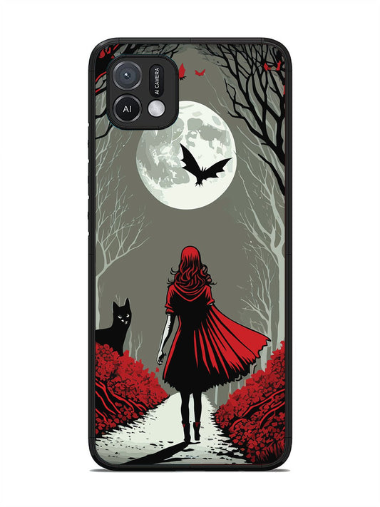 Oppo A16K Scarlet Girl in Red Forest