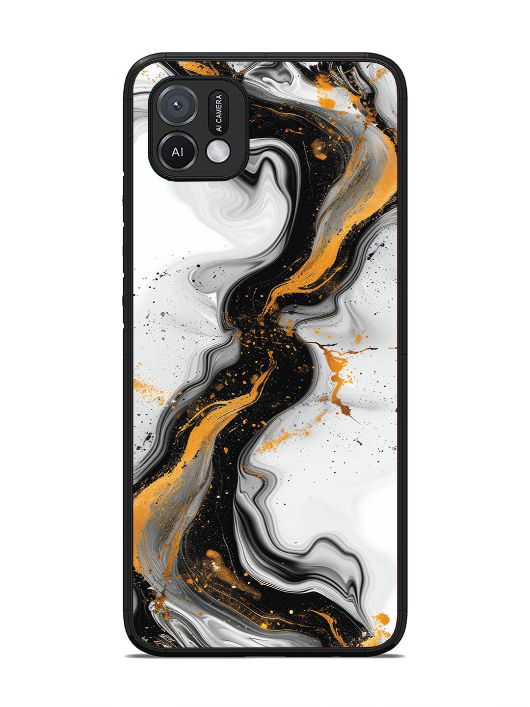 Oppo A16K Black And Golden Marble Essence