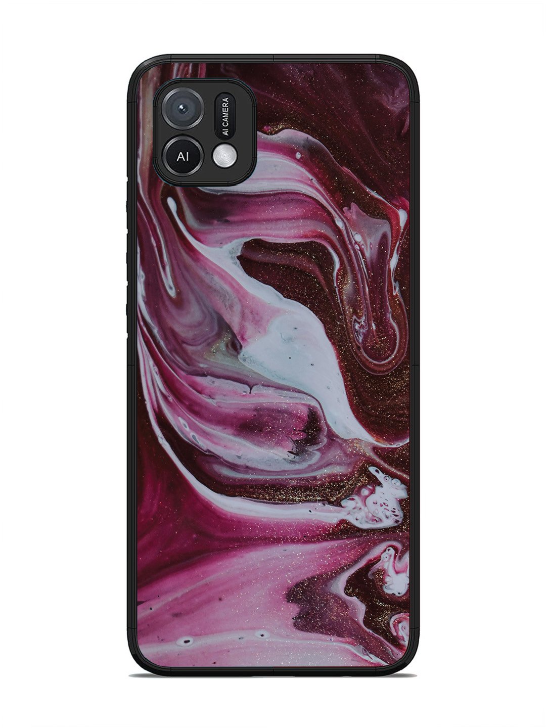 Oppo A16K Pink And Golden Marble