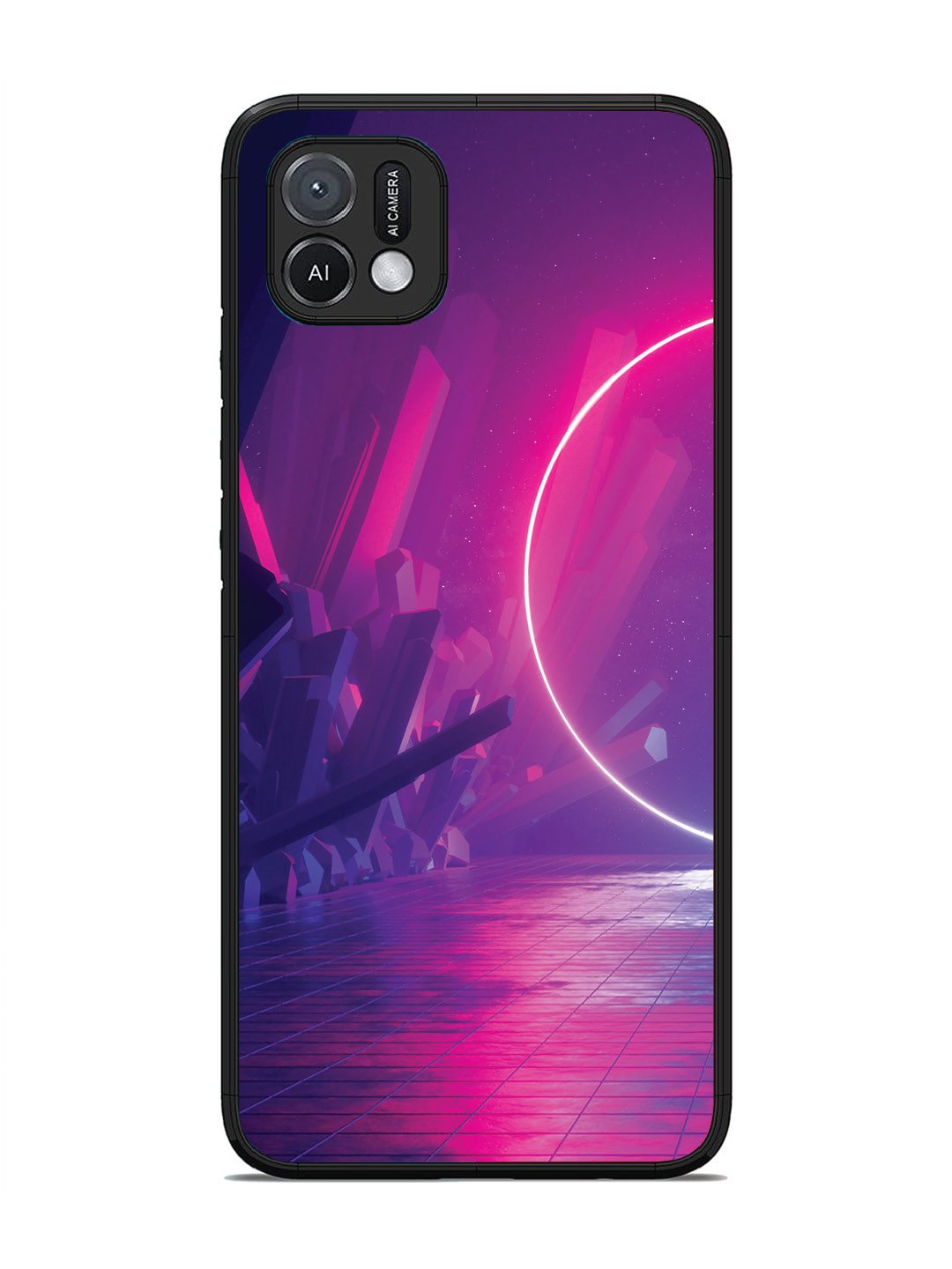 Oppo A16K abstract with Neon Light