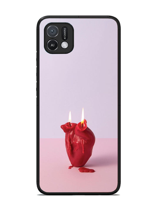 Oppo A16K A Lighted Heart Candle