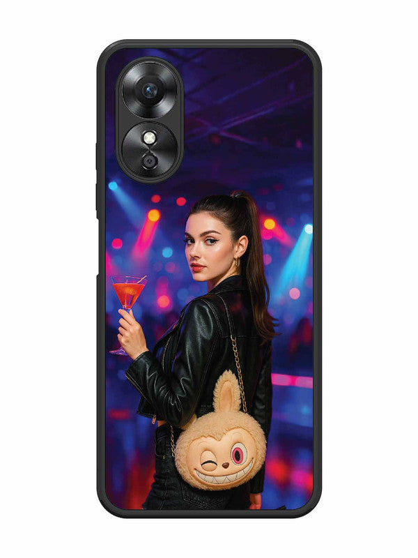 Oppo A17 Girl with Labubu Purs