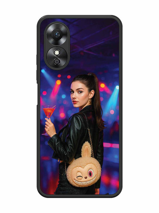 Oppo A17 Girl with Labubu Purs
