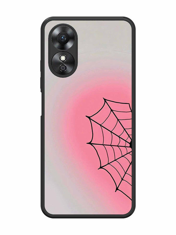 Oppo A17 Spider Web Heart for Girl