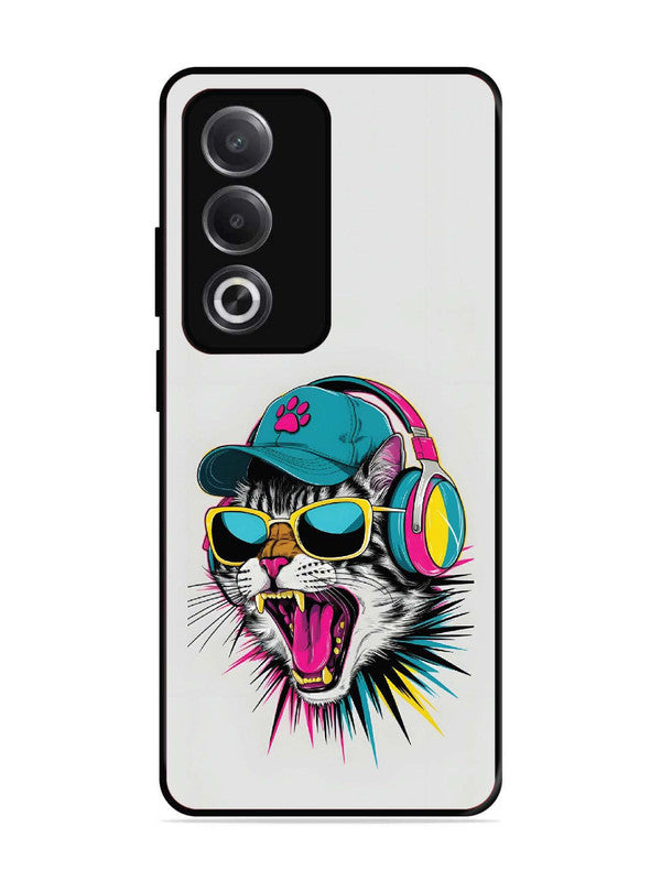 Oppo A3 Pro 5G Neon Pop Art DJ Cat Vibe