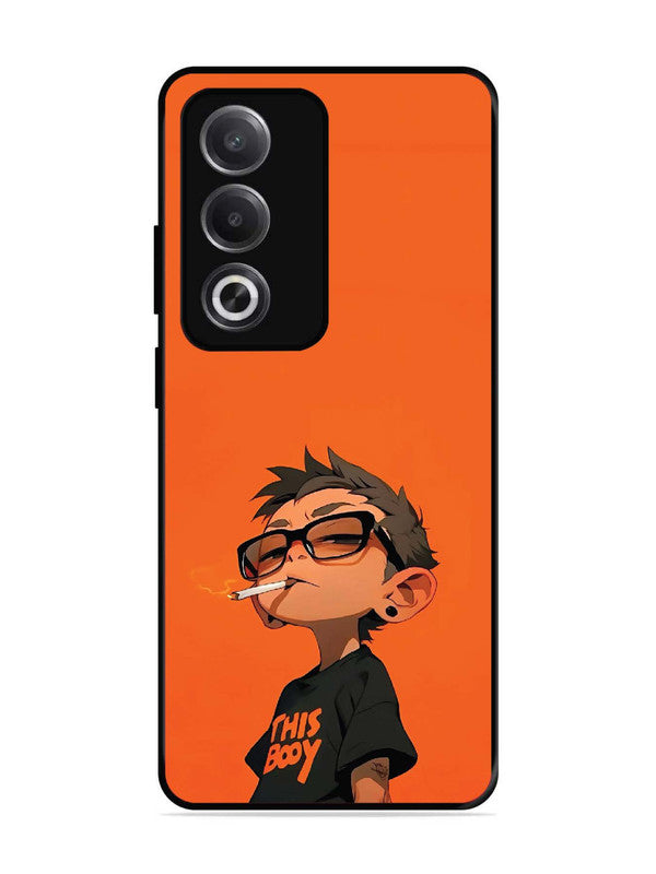 Oppo A3 Pro 5G Vibrant Orange Attitude Cartoon