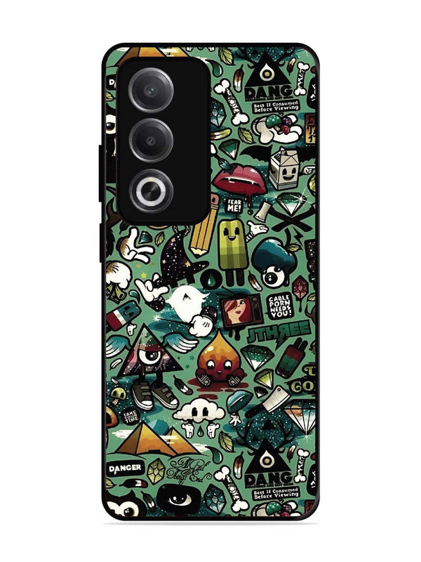 Oppo A3 Pro 5G Pop Art Doodle Graffiti Collage