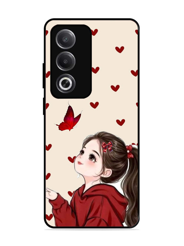Oppo A3 Pro 5G Beautiful girl with red butterfly
