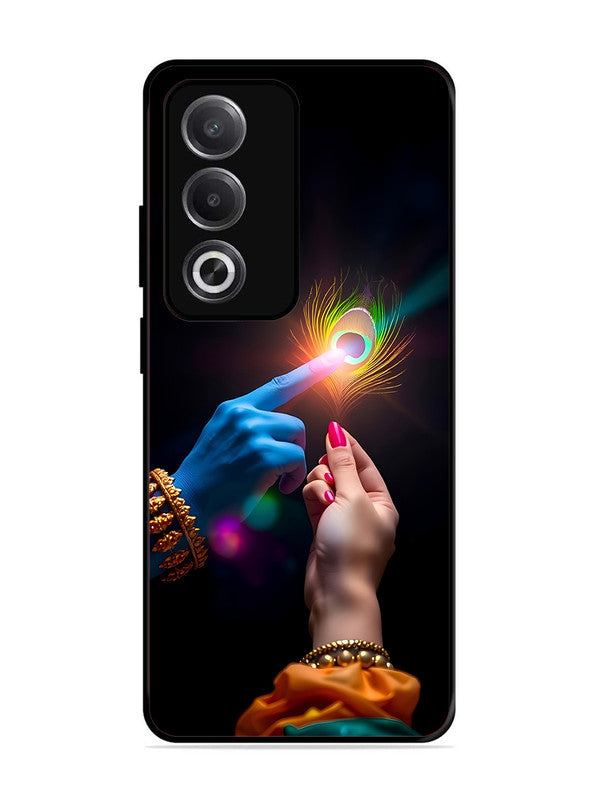 Oppo A3 Pro 5G | 2D Metal | Radha Krishna touching feather | OP-A3P-454