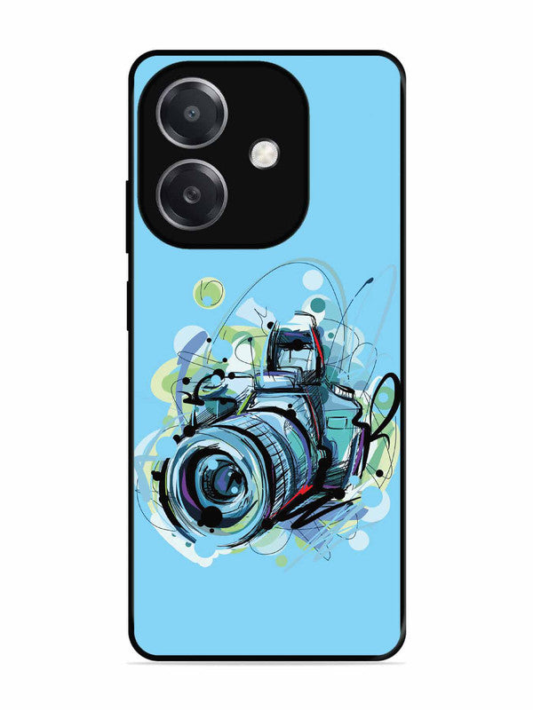 Oppo A3x Camera Blue Background