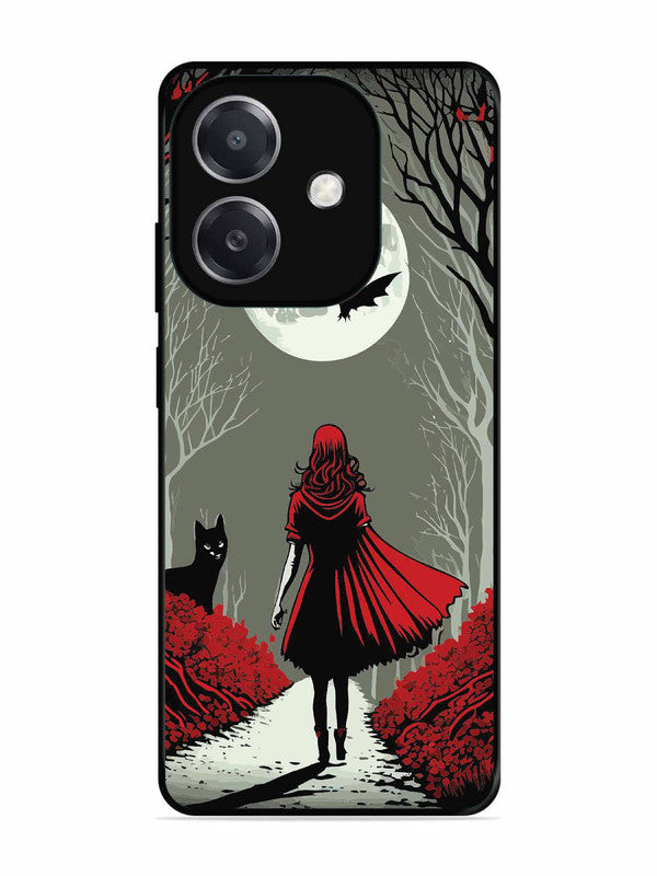 Oppo A3x Scarlet Girl in Red Forest