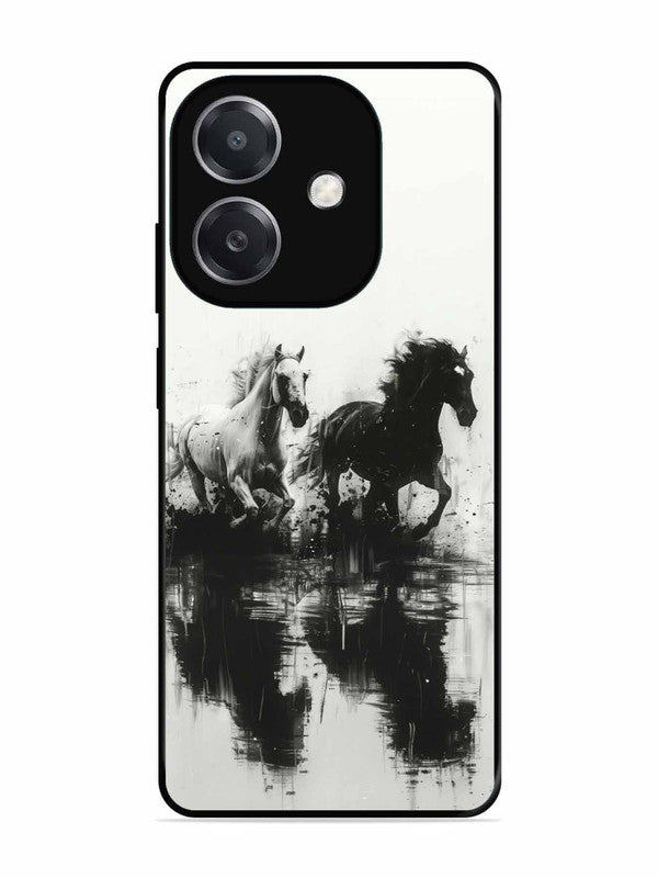 Oppo A3x Black & White Horse