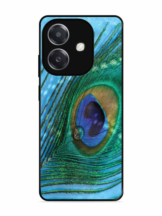 Oppo A3x A drop on Peacock Feather