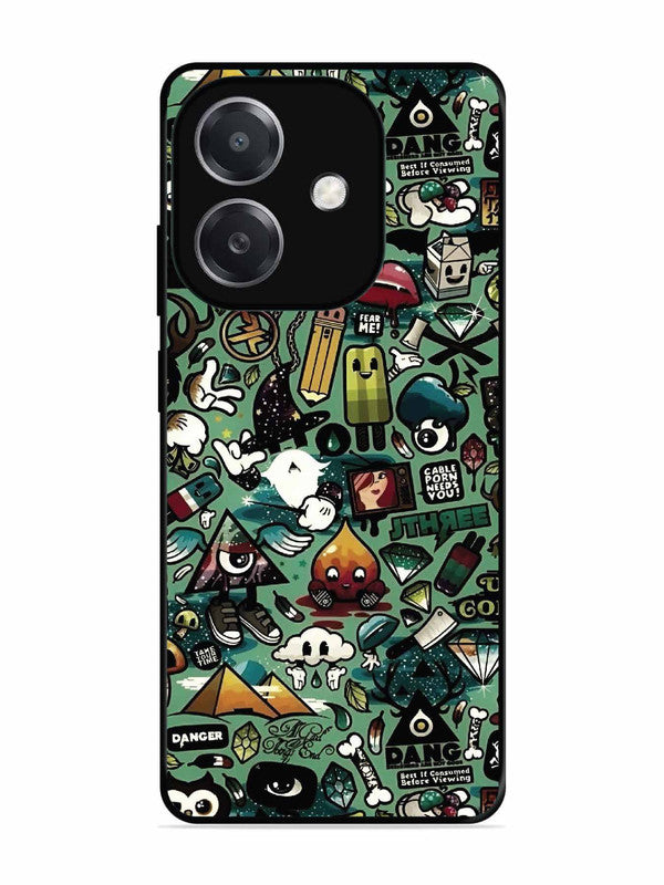 Oppo A3x Pop Art Doodle Graffiti Collage