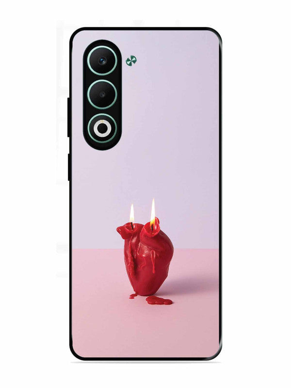 Oppo A5 5G A Lighted Heart Candle