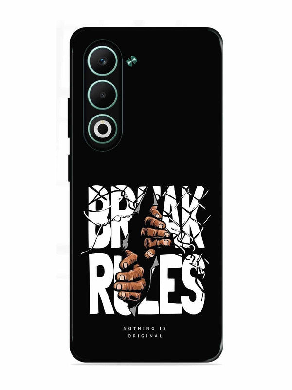 Oppo A5 5G Break Rules Gritty Typography Art
