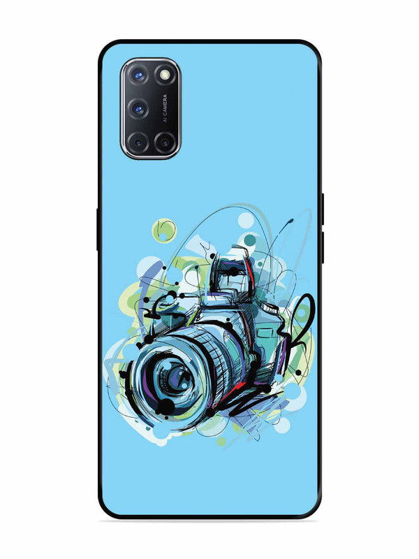 Oppo A52 Camera Blue Background