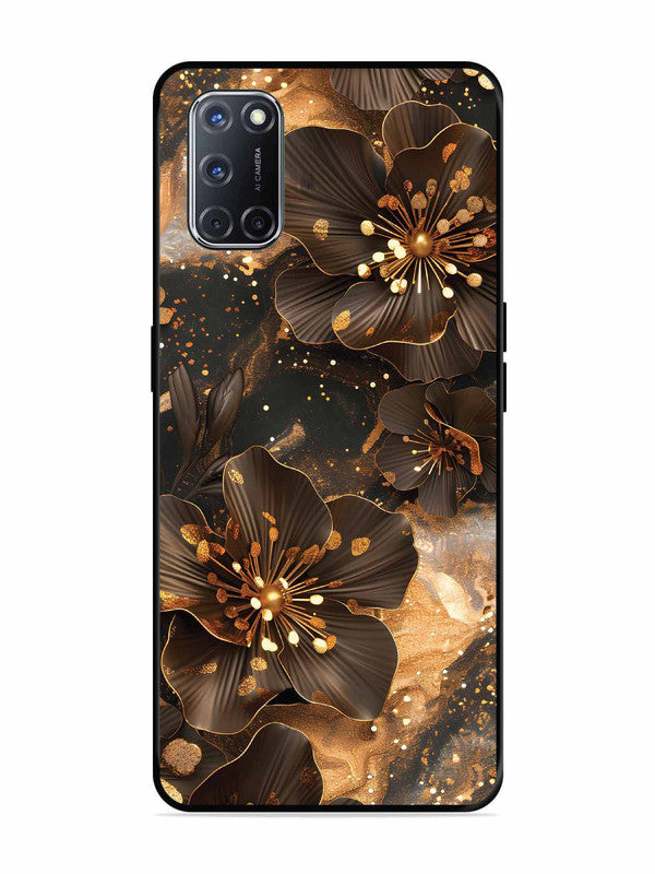 Oppo A52 Golden Flowars