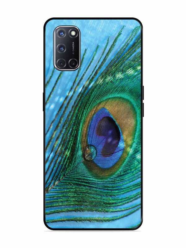 Oppo A52 A drop on Peacock Feather