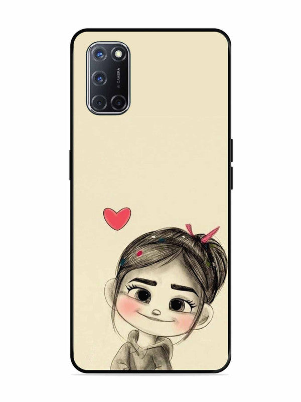 Oppo A52 Cute Girl Looking at You