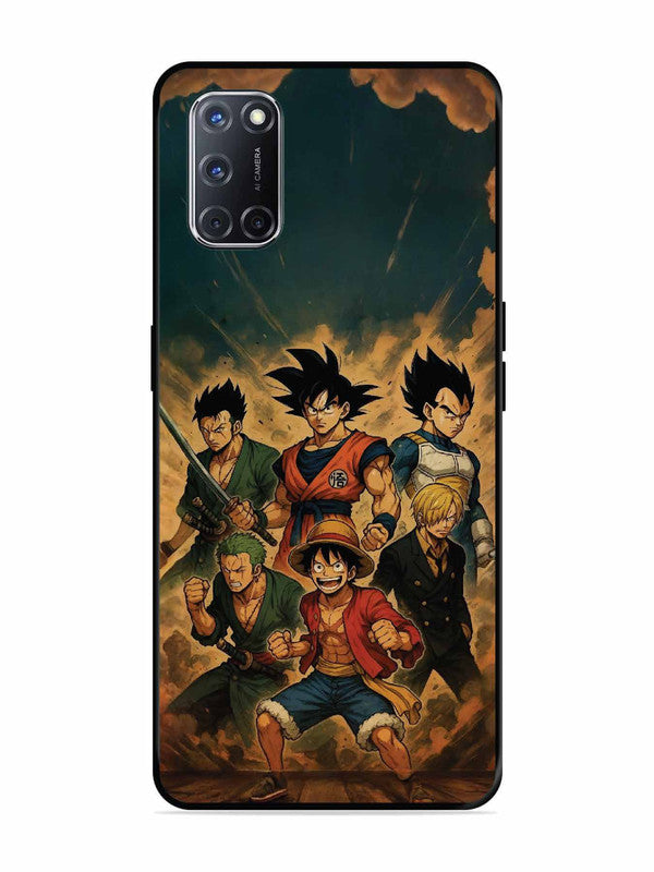 Oppo A52 OnePiece n Dragon Ball Z in one team