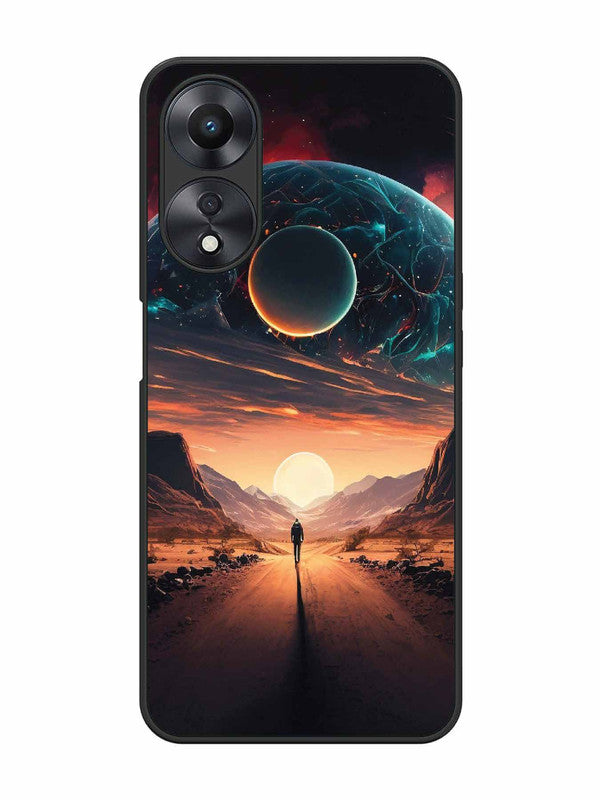 Oppo A58 5G Sunset with space scene