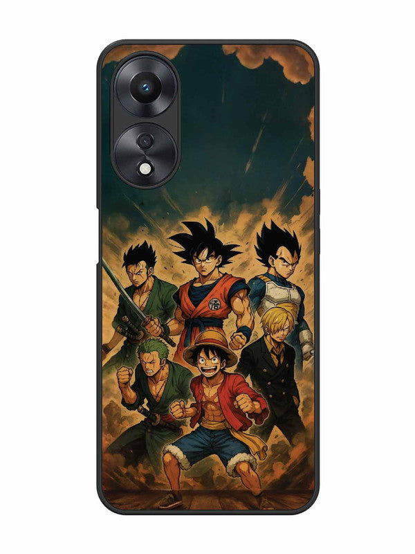 Oppo A58 5G OnePiece n Dragon Ball Z in one team