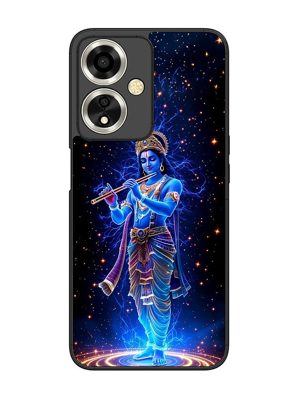 Oppo A59 5G | 2D Metal | Krishna with Flute | OP-A59-455