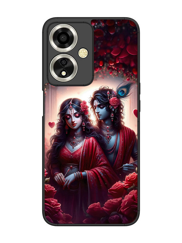 Oppo A59 5G | 2D Metal | Couples in Red theme like Radha Krishna | OP-A59-458