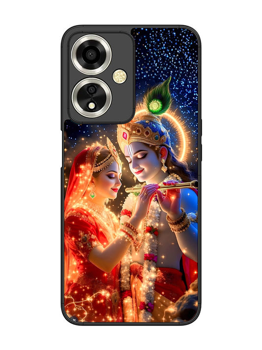 Oppo A59 5G | 2D Metal | Radha Krishna posing with flute | OP-A59-462