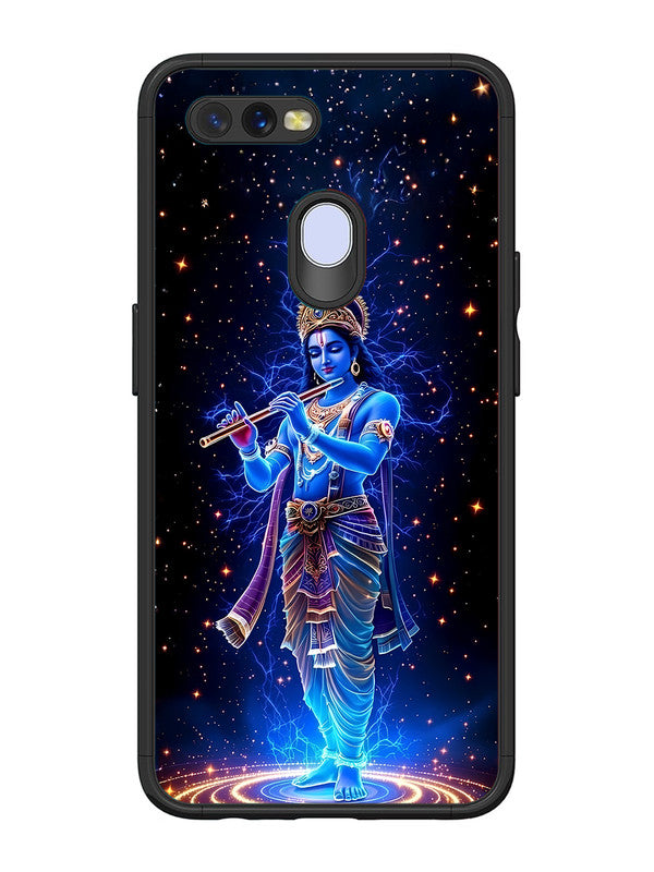 Oppo A7 | 2D Metal | Krishna with Flute | OP-A7-455