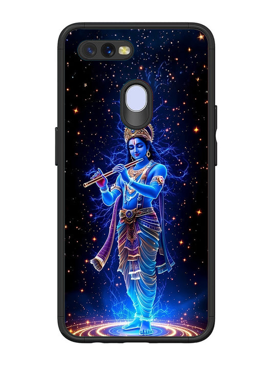 Oppo A7 | 2D Metal | Krishna with Flute | OP-A7-455