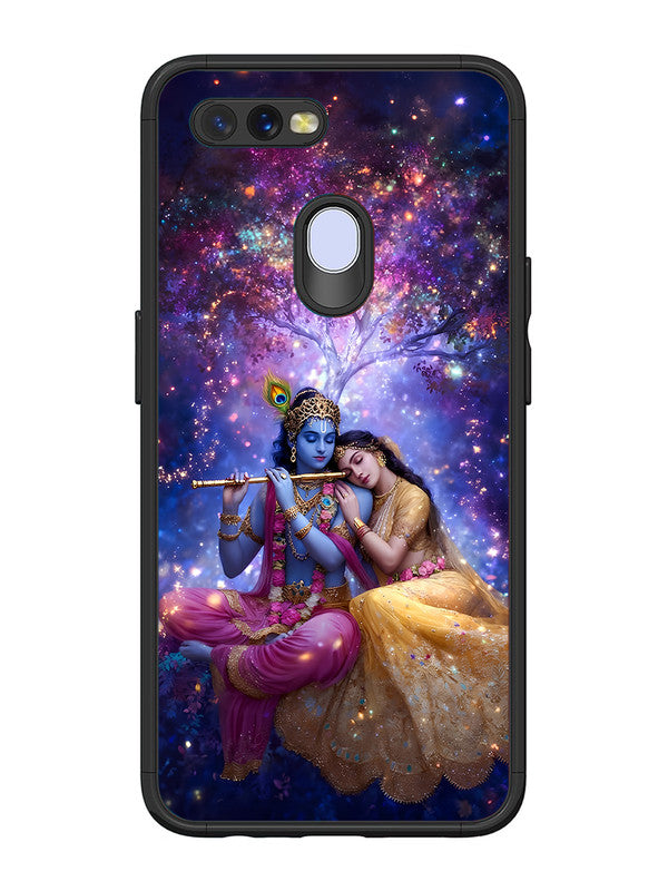 Oppo A7 | 2D Metal | Radha Krishna Enjoying Flute | OP-A7-459
