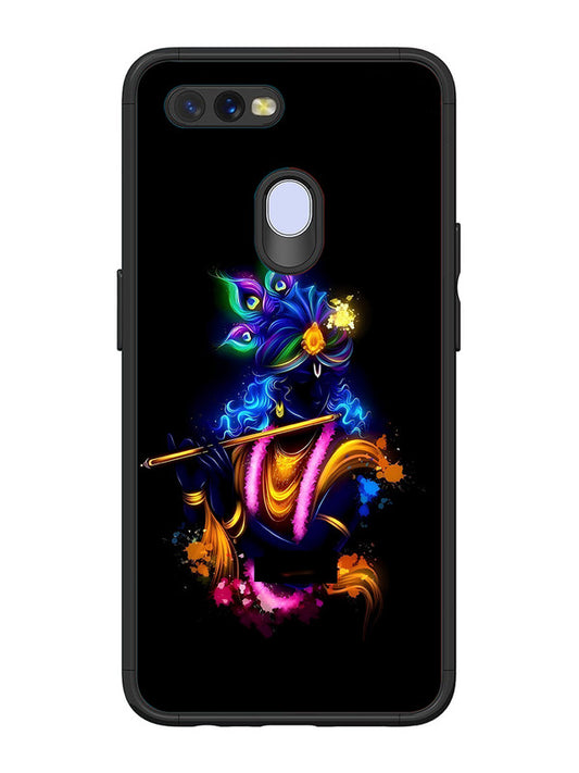 Oppo A7 | 2D Metal | Krishna Playing Flute | OP-A7-460