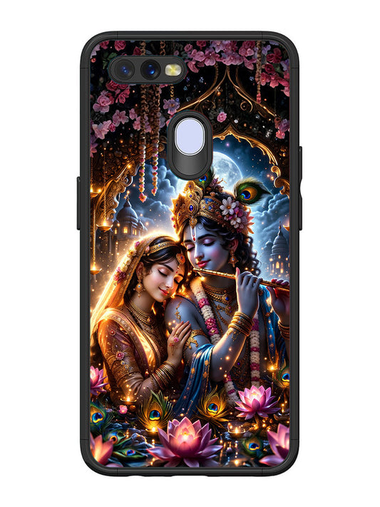 Oppo A7 | 2D Metal | Radha Krishna Enjoying Flute 2 | OP-A7-461