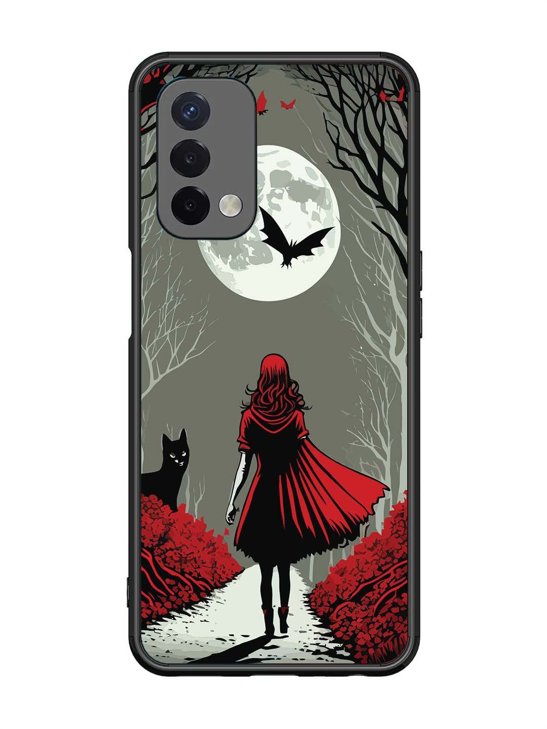 Oppo A74 5G Scarlet Girl in Red Forest