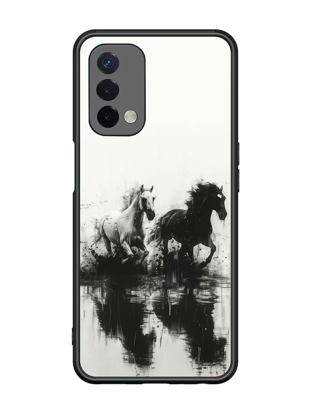 Oppo A74 5G Black & White Horse