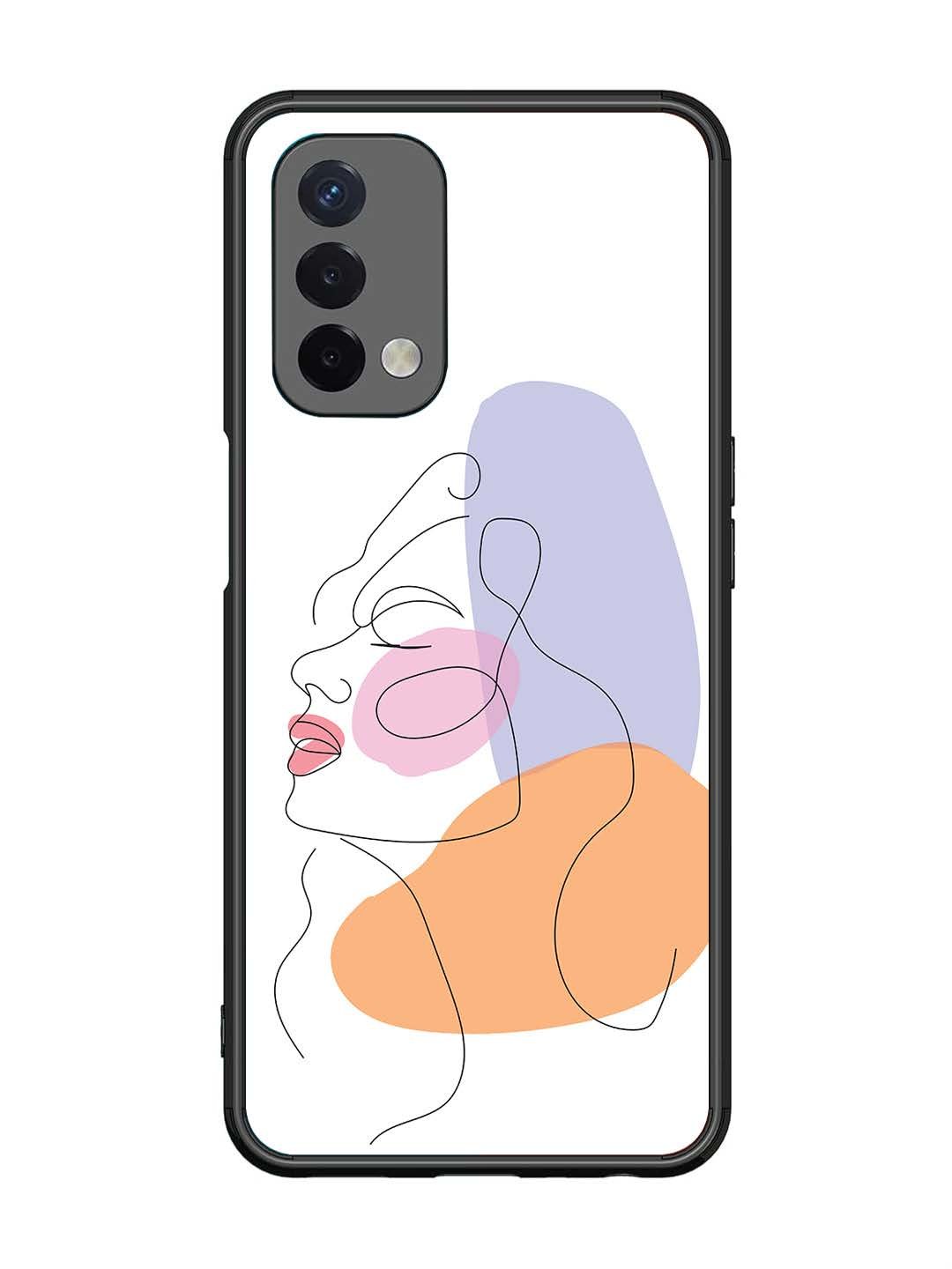 Oppo A74 5G Line Art Girl Face