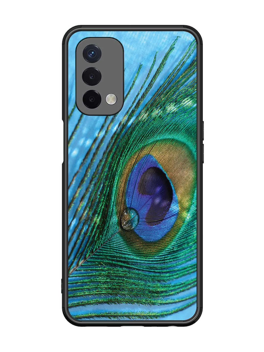 Oppo A74 5G A drop on Peacock Feather