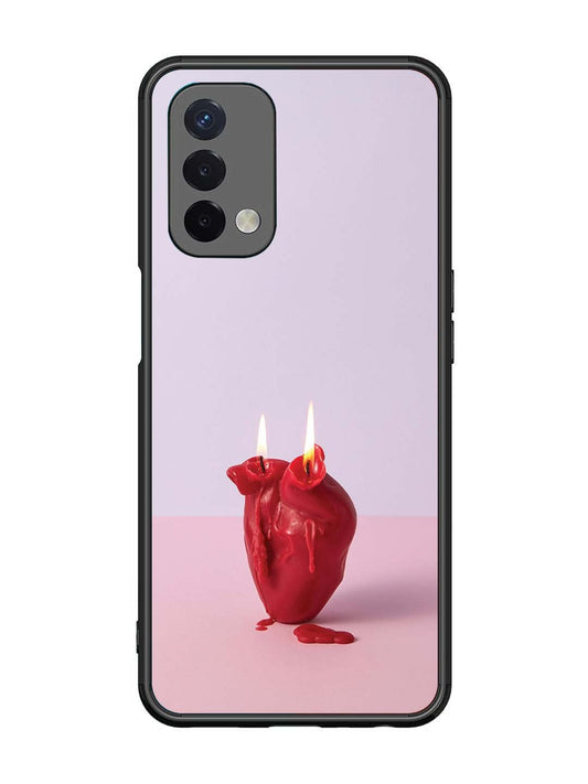 Oppo A74 5G A Lighted Heart Candle