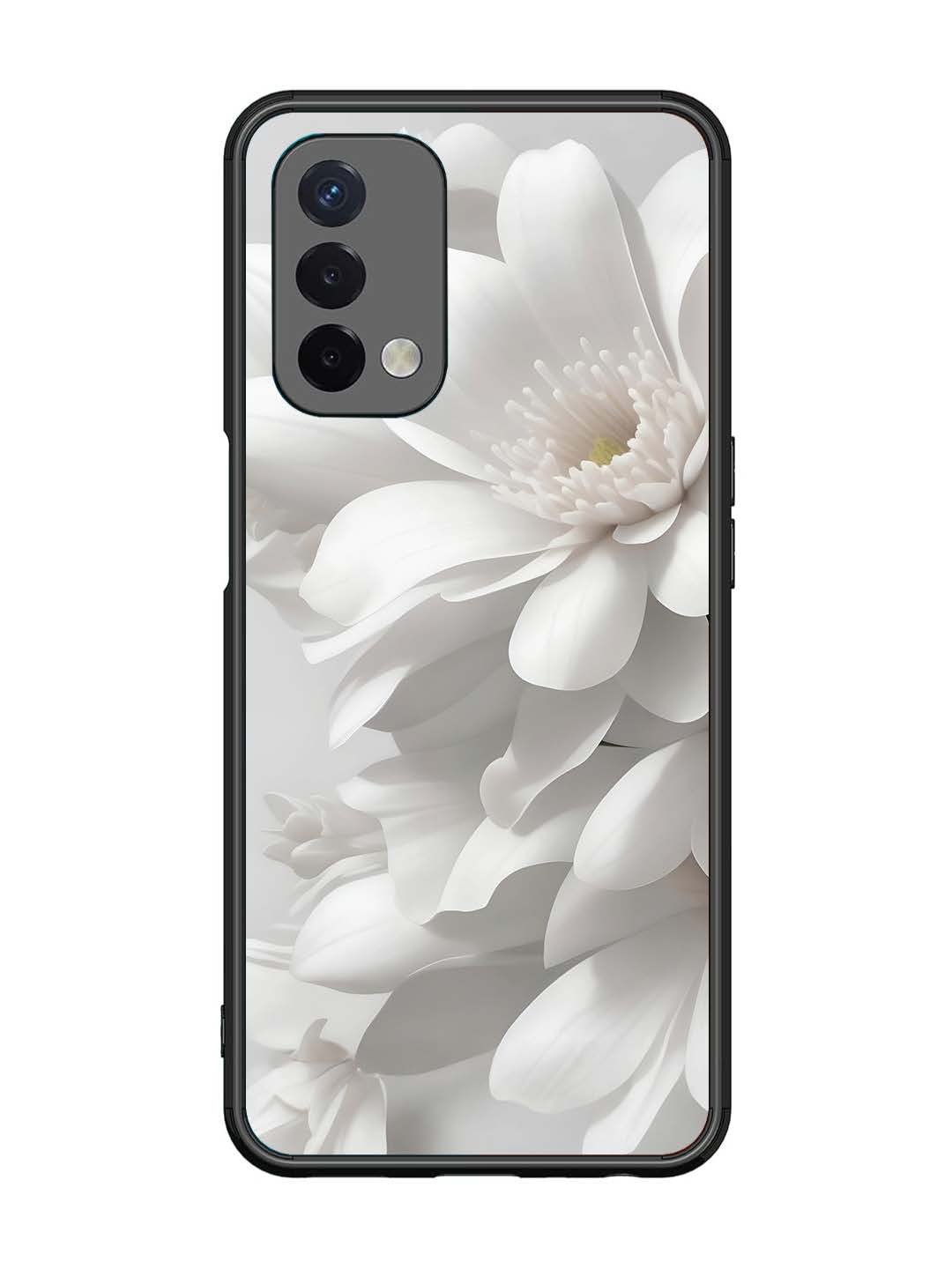 Oppo A74 5G Soft Focus Purity white Flower